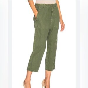 Nili Lotan Luna pant green size 4. Olive Green Women's Cropped Pants